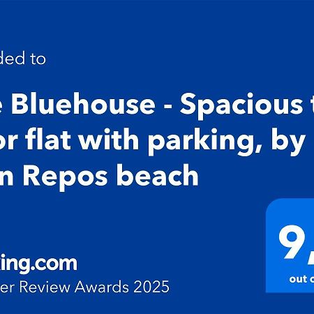 The Bluehouse - Spacious Top Floor Flat With Parking, By Mon Repos Beach Corfu  Eksteriør bilde