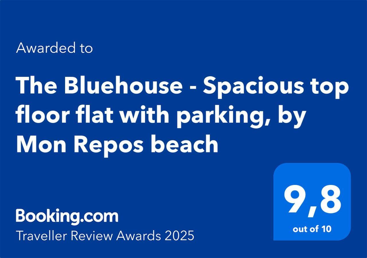 The Bluehouse - Spacious Top Floor Flat With Parking, By Mon Repos Beach Corfu  Eksteriør bilde